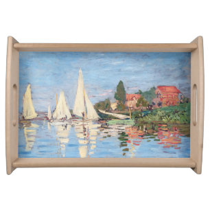 Claude Monet - Regattas at Argenteuil Serving Tray