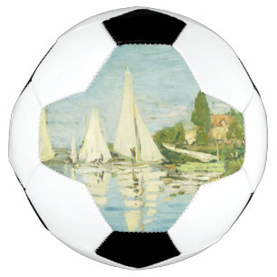 Claude Monet. Regattas at Argenteuil Soccer Ball