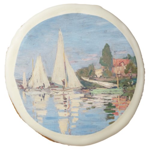 Claude Monet _ Regattas at Argenteuil Sugar Cookie