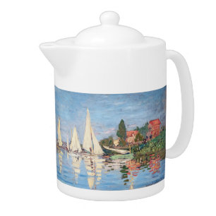 Claude Monet - Regattas at Argenteuil Teapot