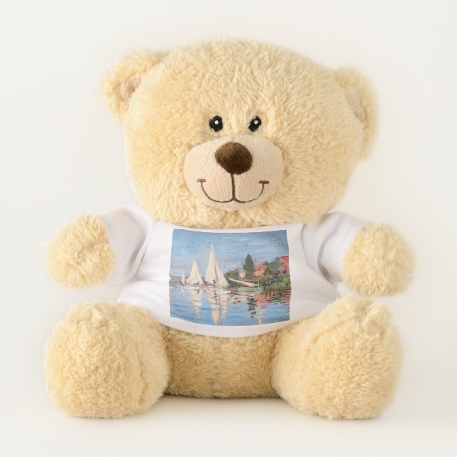 Claude Monet - Regattas at Argenteuil Teddy Bear (Front)