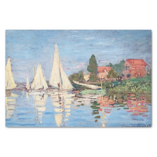 Claude Monet _ Regattas at Argenteuil Tissue Paper