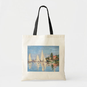 Claude Monet - Regattas at Argenteuil Tote Bag