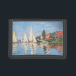Claude Monet - Regattas at Argenteuil Trifold Wallet<br><div class="desc">Regattas at Argenteuil,  Regates a Argenteuil. By Claude Monet in 1872.</div>