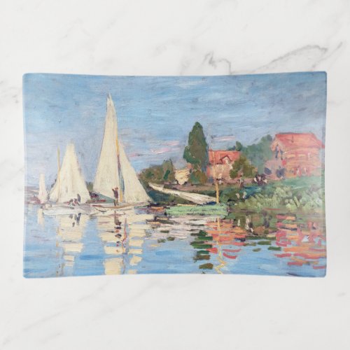 Claude Monet _ Regattas at Argenteuil Trinket Tray