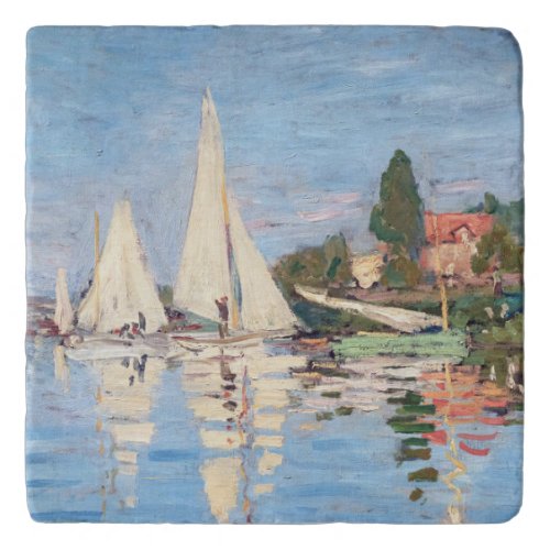 Claude Monet _ Regattas at Argenteuil Trivet