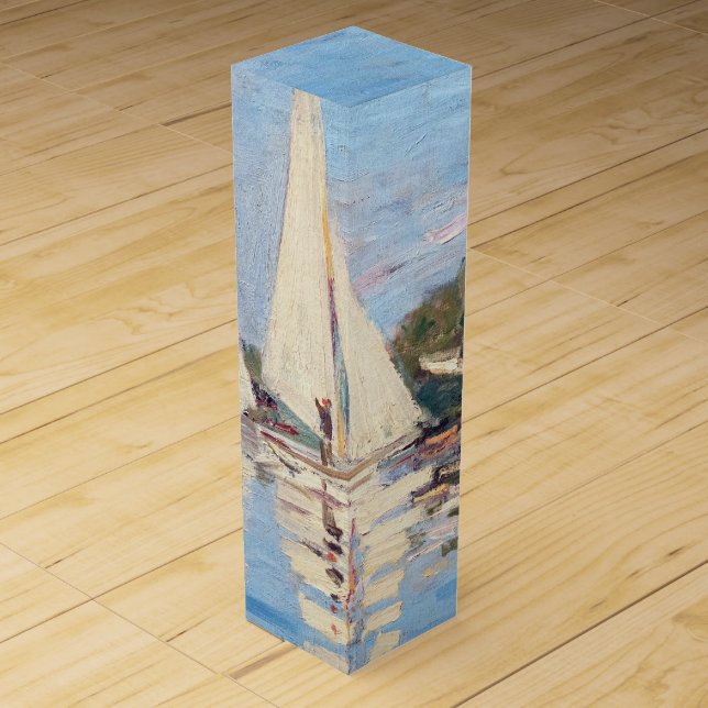 Claude Monet - Regattas at Argenteuil Wine Box (Front)