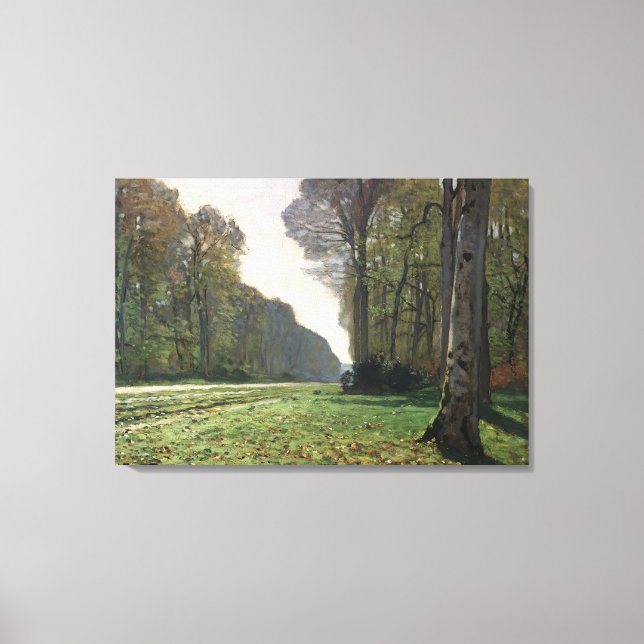 Claude Monet | Road to Bas-Breau, Fontainebleau Canvas Print (Front)