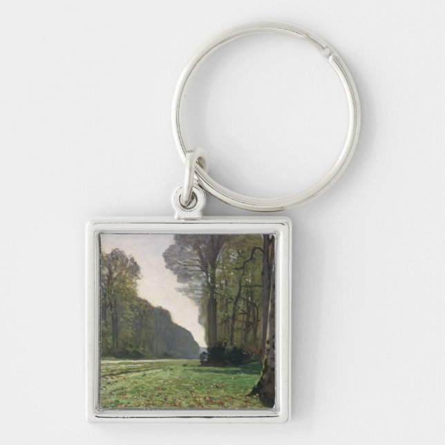 Claude Monet | Road to Bas-Breau, Fontainebleau Keychain (Front)