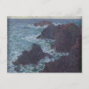 Claude Monet Rocks at Belle-Ile, the Wild Coast Postcard