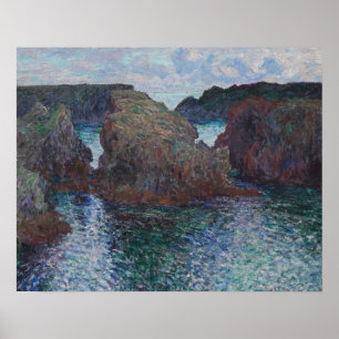 Claude Monet - Rocks at Port-Goulphar, Belle-Ile Poster