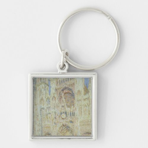 Claude Monet  Rouen Cathedral at Sunset 1894 Keychain