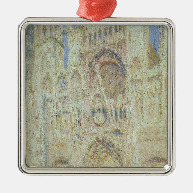 Claude Monet | Rouen Cathedral at Sunset, 1894 Metal Ornament (Front)