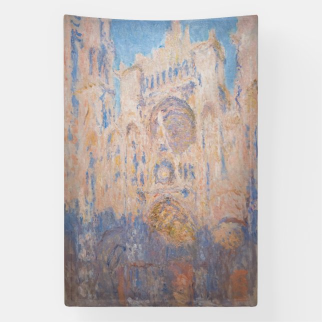 Claude Monet - Rouen Cathedral at sunset Banner (Vertical)