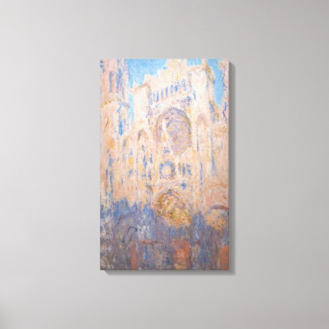 Claude Monet - Rouen Cathedral at sunset Canvas Print (Front)