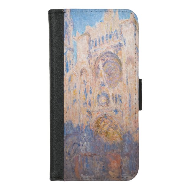 Claude Monet - Rouen Cathedral at sunset iPhone Wallet Case (Front)