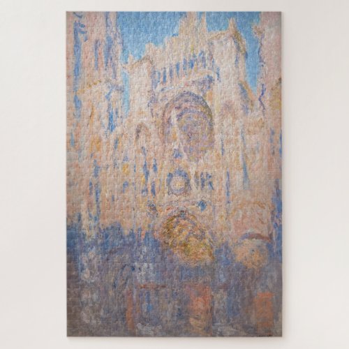 Claude Monet _ Rouen Cathedral at sunset Jigsaw Puzzle