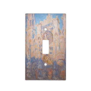 Claude Monet - Rouen Cathedral at sunset Light Switch Cover