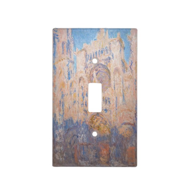 Claude Monet - Rouen Cathedral at sunset Light Switch Cover (Front)