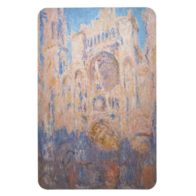 Claude Monet - Rouen Cathedral at sunset Magnet (Vertical)