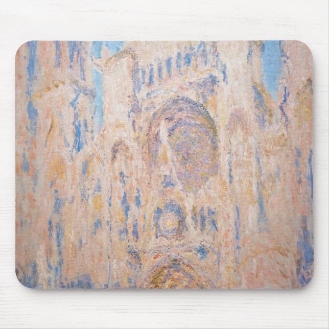 Claude Monet - Rouen Cathedral at sunset Mouse Pad (Front)
