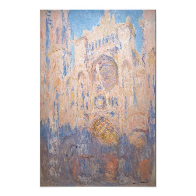Claude Monet - Rouen Cathedral at sunset Photo Print (Front)