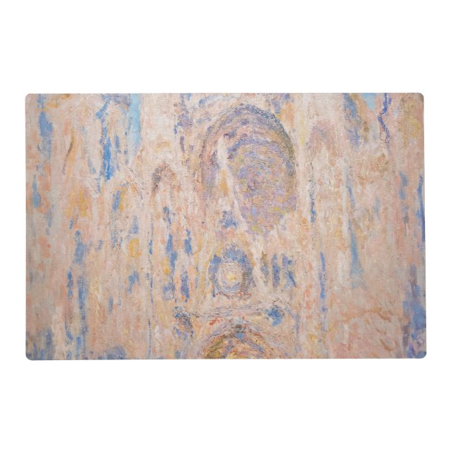 Claude Monet - Rouen Cathedral at sunset Placemat (Front)