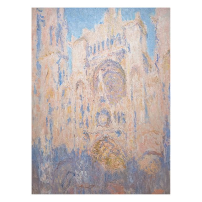 Claude Monet - Rouen Cathedral at sunset Tablecloth (Front)