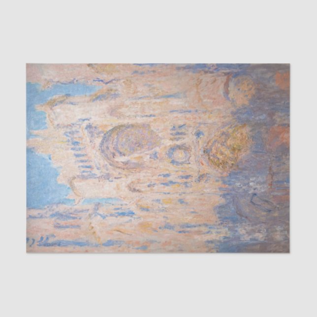 Claude Monet - Rouen Cathedral at sunset Tissue Paper (Front)