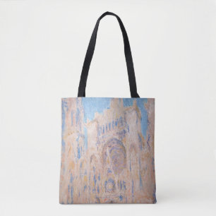 Claude Monet - Rouen Cathedral at sunset Tote Bag