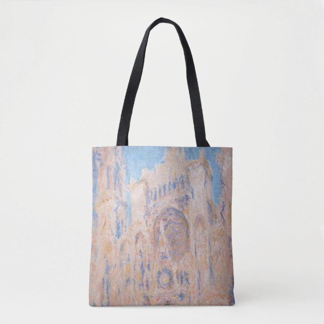 Claude Monet - Rouen Cathedral at sunset Tote Bag (Front)