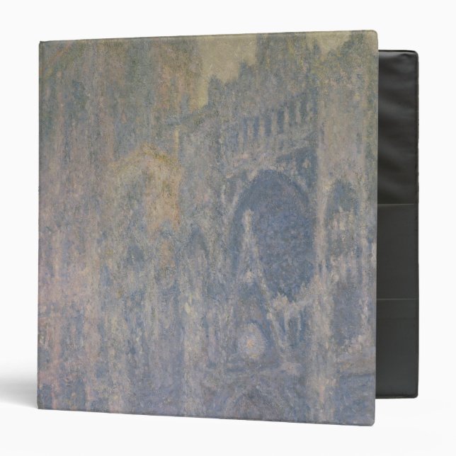 Claude Monet | Rouen Cathedral, Harmony in White 3 Ring Binder (Front/Inside)