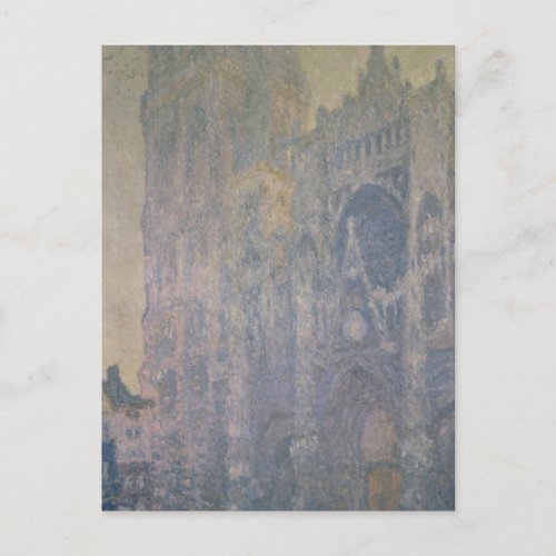 Claude Monet  Rouen Cathedral Harmony in White Postcard