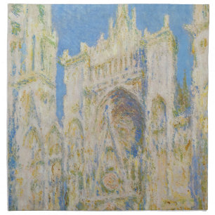 Claude Monet Rouen Cathedral Portal Morning Light Cloth Napkin