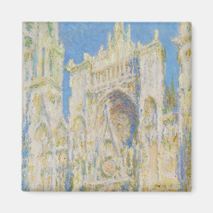 Claude Monet Rouen Cathedral Portal Morning Light Magnet