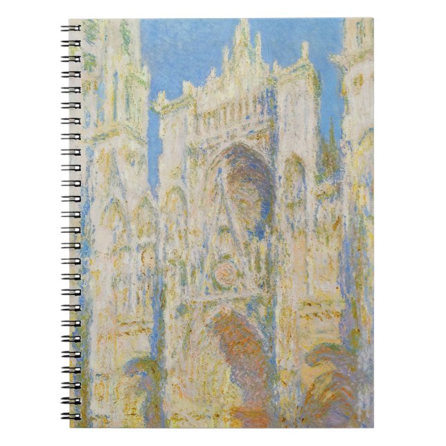 Claude Monet Rouen Cathedral Portal Morning Light Notebook (Front)