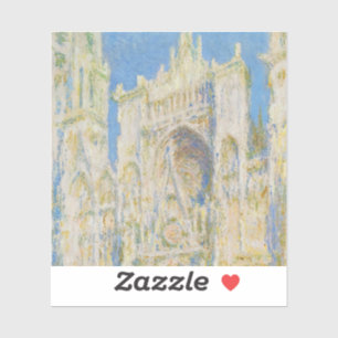 Claude Monet Rouen Cathedral Portal Morning Light Sticker