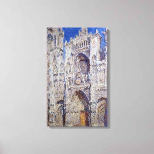 Claude Monet Rouen Cathedral The Portal Canvas Print