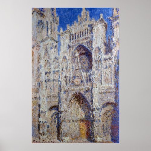 Claude Monet Rouen Cathedral The Portal Poster