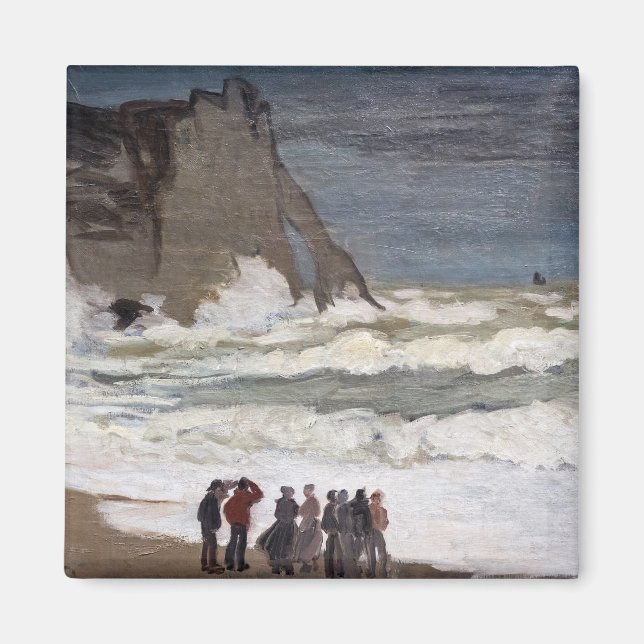 Claude Monet - Rough Sea at Etretat Magnet (Front)