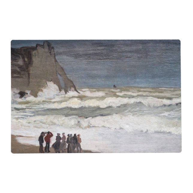 Claude Monet - Rough Sea at Etretat Placemat (Front)