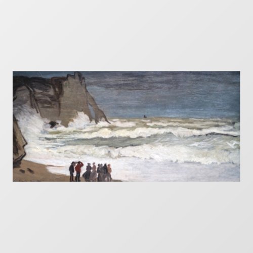 Claude Monet _ Rough Sea at Etretat Wall Decal