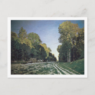 Claude Monet Route de Chailly, Fontainebleau Postcard