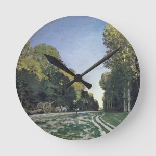 Claude Monet Route de Chailly, Fontainebleau Round Clock