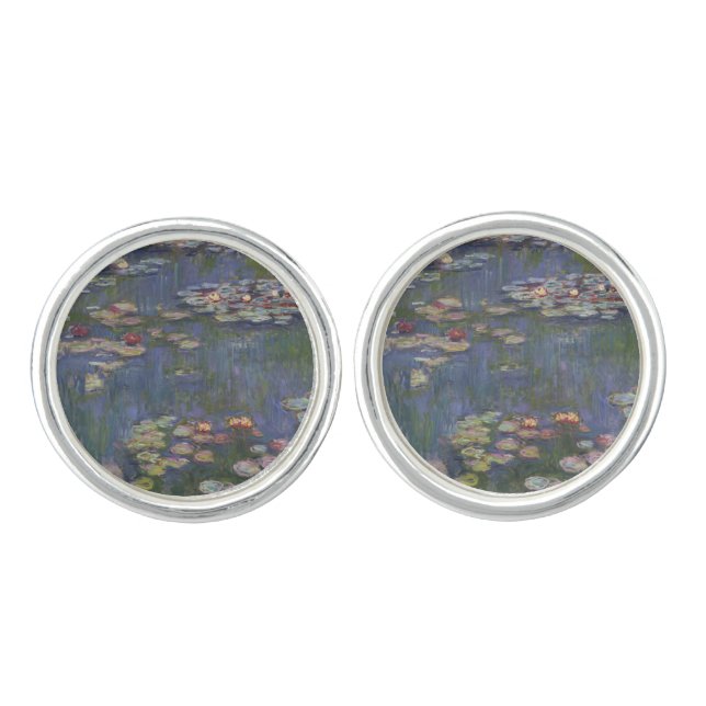 Claude Monet’s Water Lilies Cufflinks (Front)