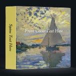 Claude Monet - Sailboat at Le Petit-Gennevilliers 3 Ring Binder<br><div class="desc">Sailboat at Le Petit-Gennevilliers / Voilier au Petit-Gennevilliers - Claude Monet,  1874</div>