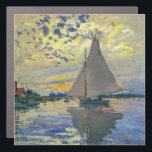 Claude Monet - Sailboat at Le Petit-Gennevilliers Car Magnet<br><div class="desc">Sailboat at Le Petit-Gennevilliers / Voilier au Petit-Gennevilliers - Claude Monet,  1874</div>