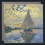 Claude Monet - Sailboat at Le Petit-Gennevilliers Car Magnet<br><div class="desc">Sailboat at Le Petit-Gennevilliers / Voilier au Petit-Gennevilliers - Claude Monet,  1874</div>