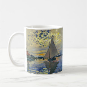 Claude Monet - Sailboat at Le Petit-Gennevilliers Coffee Mug