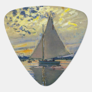 Claude Monet - Sailboat at Le Petit-Gennevilliers Guitar Pick